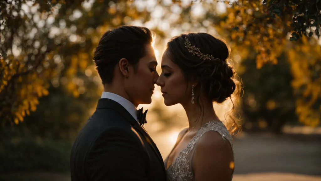 a captivating wedding photographer captures an emotional moment between a couple, bathed in soft golden sunlight, showcasing the genuine connection and delicate balance between personal storytelling and professional artistry. - DAVE SPINK WEDDING PHOTOGRAPHY AND FILMS - DAVE SPINK WEDDING PHOTOGRAPHY AND FILMS