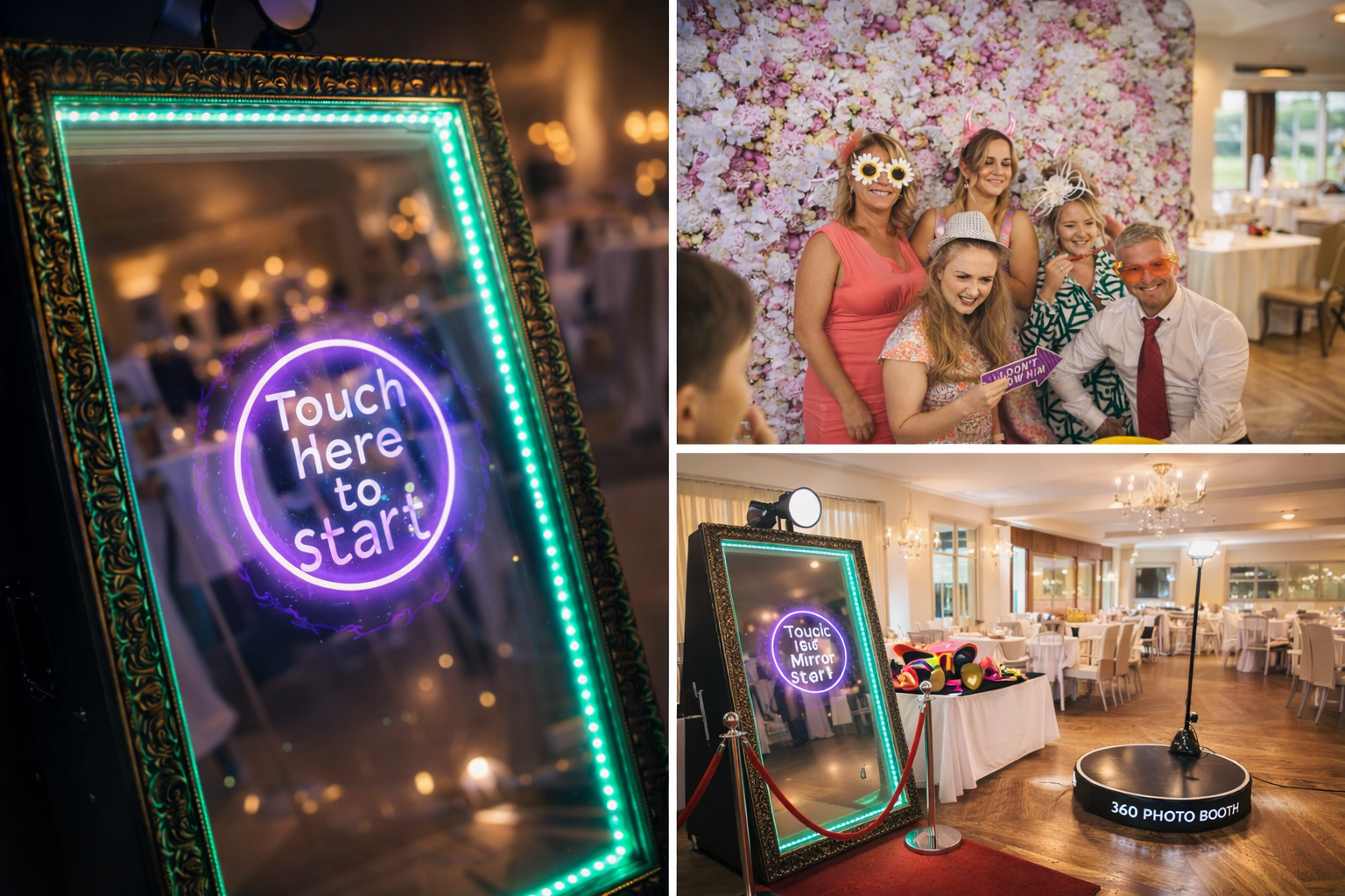 Guests enjoying a photo booth experience