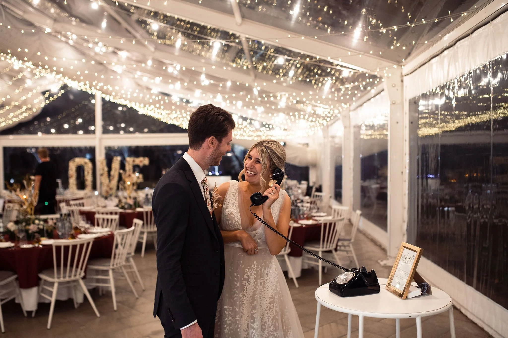 Audio guest book telephone setup