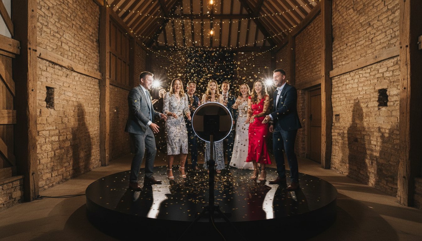 360 Photo Booth Hire Leeds: 2026 Stress-Free Guide - DAVE SPINK WEDDING PHOTOGRAPHY AND FILMS